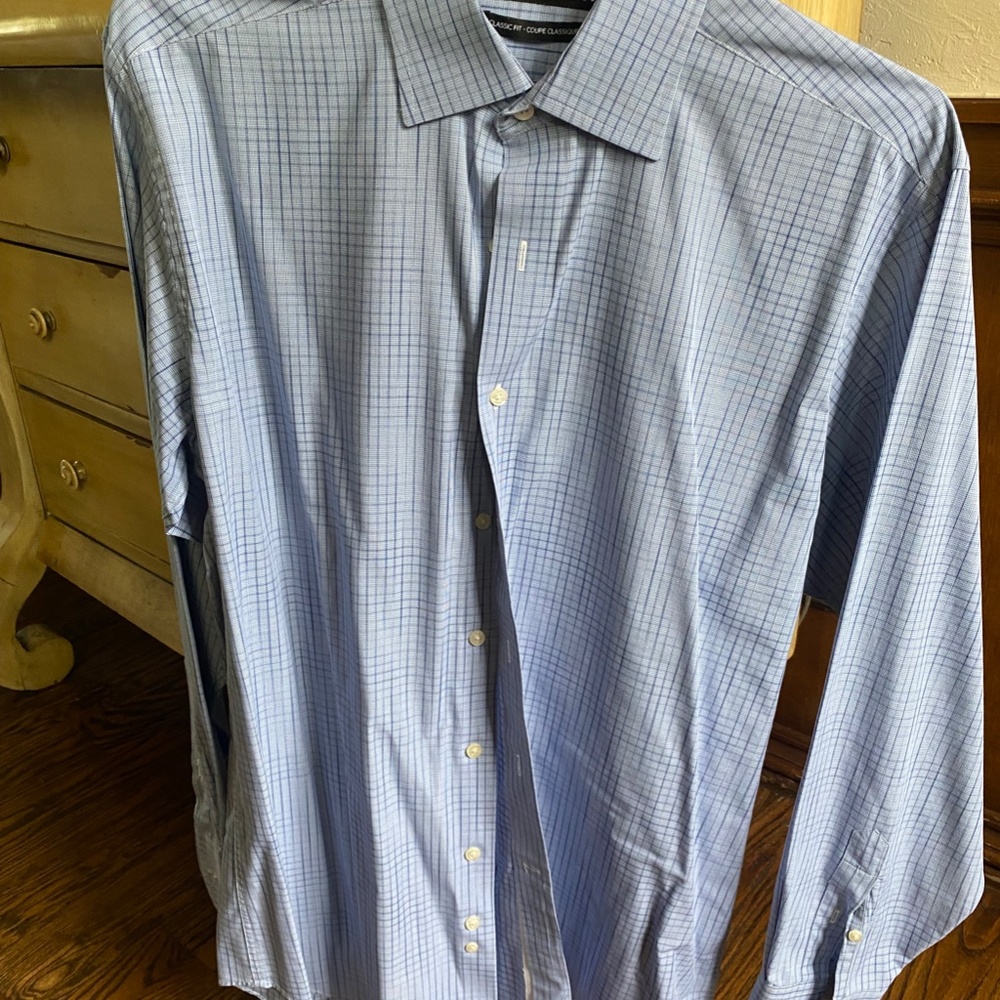 Mens Plaid Dress Shirt
